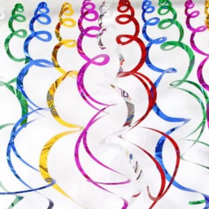 Club Party Decorations Guldfolieloft hvirvler hængende dekorationer