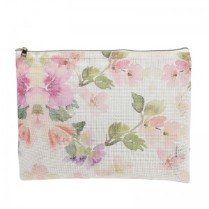 Populær og fasion PVC-mesh-kosmetikpose