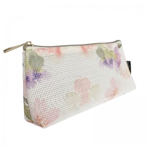 Fasion blomster trykning personlig kosmetik taske