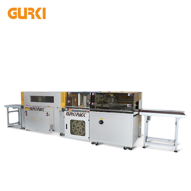 Varmetunnel automatisk krympeindpakningsmaskine | Gurki GPL-5545D + GPS-5030LW