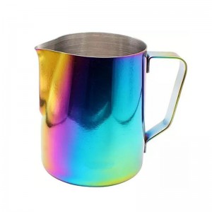 14-kapacitets espresso-skummetmælkekande i rustfrit stål til latte-kunst