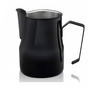 3 kapaciteter rustfrit stål og farverig italiensk stil Milk Frothing Pitcher til latte kunst