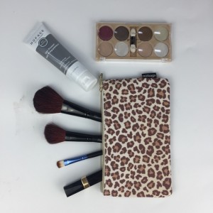 Genbrugt fasion lynlås kosmetikpose