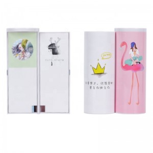 Flamingo blyantkasse sød brevpapir plast gaveæske