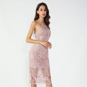 Pink Stramme billeder Sexet fest dronning kjole i to dele