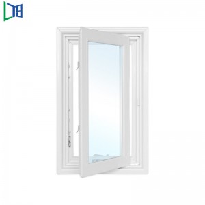 Horisontalt åbningsside Hung House Casementvinduer til konstruktionssystem Svingvinduer