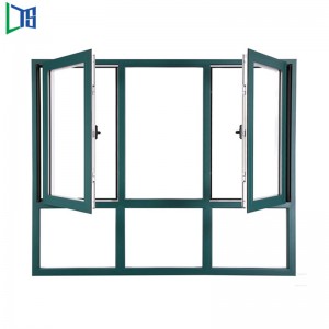 Vinduer med aluminiumsbeklædning med vandtæt standard for standard