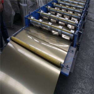 PE / PVDF Filmmalet bølgepap malet aluminium tagdækning / tagsten