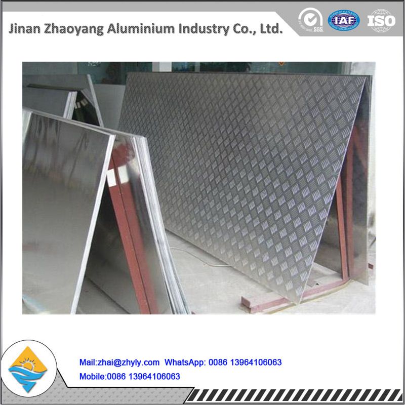 5052 5754 præget aluminiumsplade (diamant / indikator / fem stænger)