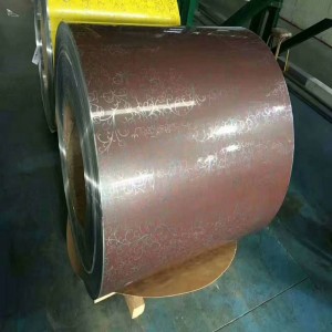 Orange skrælmønster stukket præget aluminiumsspiral