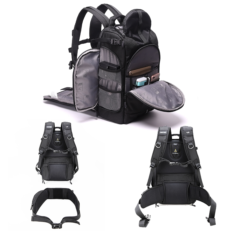 Diat TH550 Nyt Designet sort vandtæt DSLR kamera stativ rygsæk bærbar taske med stor kapacitet