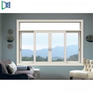 Skydevinduer i aluminium eller stablervinduer med pulverlakering grå og sort Fo Resdentrail og kommercielle bygninger