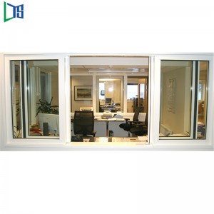 Den kinesiske leverandør Kæmpe aluminiumsvinduesglasvindue med myggenetpris på aluminiumsskydevinduet