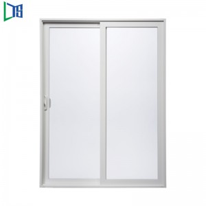 Aluminiumskydevinduessystem Aluminium Push-Pull-vindue med aluminiumsvinduesramme Dobbeltvindue