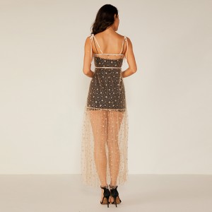 Kvinder afslappet sexet Boho blomstret kjole stil hot damer sexet gennemsigtig kjole