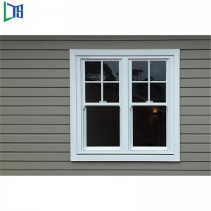Fabrikspris Aluminium Dobbelt Hung Windows Enkelt Hung Windows Vertical Sldiing Windows