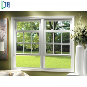 Pulverlakering Kontorsikkerhedslås Champagne Farve Lodret ramme Glas Aluminium skydevindue fra Kina Producent