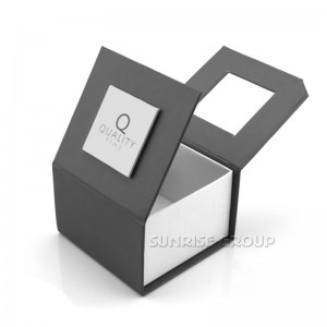 Solopgang grå farve 1000g grå bræt Lille smykkepakningskasse med logo