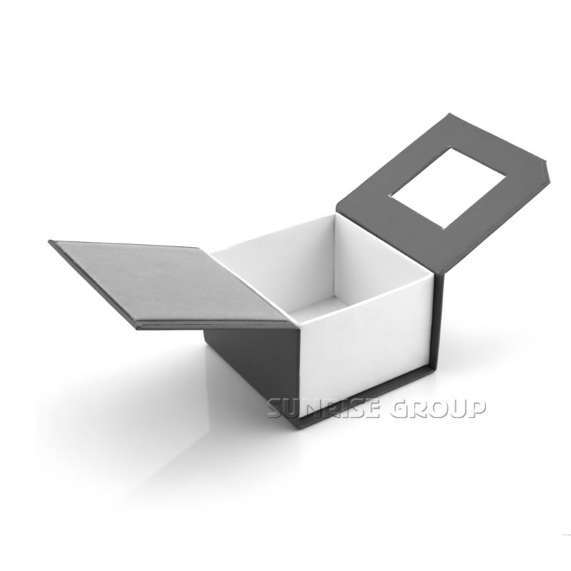 Solopgang grå farve 1000g grå bræt Lille smykkepakningskasse med logo
