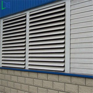 Vinduespolerglas i aluminiums luftslørsdør Aluminiumsrulle og luver