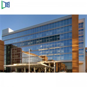 Seneste design pulverlakering aluminium beklædning gardin vægspole Filippinerne