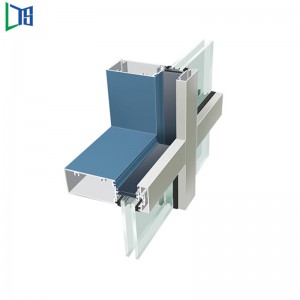 Solramme Berømte gardinvægsfabrik Kina Kina højtørrende aluminium gardinvæg leverandør