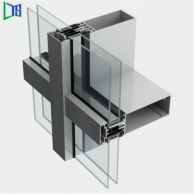 Teknik Udvendig Kommercielle Byggematerialer Aluminiumsprofiler Gardinglasvæg