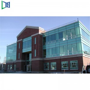 Kommerciel Morden Building Exterior Aluminium Panel Aluminium Frame Glasgardin med dobbeltvindue