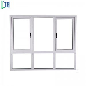 LYS 50 Casement Window Swing Window Fransk vindue med pulverlakering anodiseret finfiniseret enkelt eller dobbelt glas