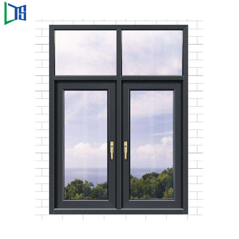 LYS 50 Casement Window Swing Window Fransk vindue med pulverlakering anodiseret finfiniseret enkelt eller dobbelt glas