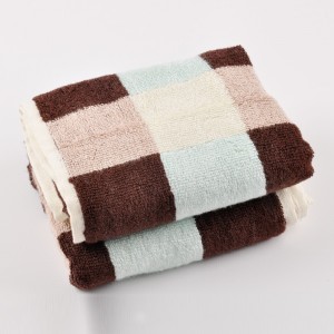 Bambus Palid Jacquard Indretning til håndklæder til håndklæder