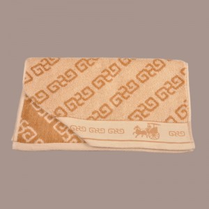 Naturfarvet bomuld Jacquardhåndklæde