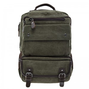 17SC-6571M Velkommen OEM 15 års miljøvenlig holdbar 15.6-17.3 tommer stor kapacitet mænd brugerdefineret rygsæk vintage lærred