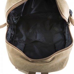 18SC-6806D Kinas førende fabriks holdbare 16 oz vasket lærred materiale naturlige lærred rygsæk