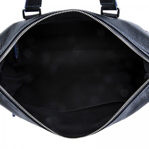 18SG-6817F Herre Leechee ægte læder bærbar dokumentmappe forretnings taske med tablettelomme