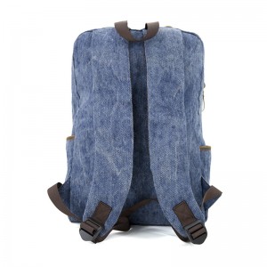 19SC-7910D Kina førende fabriks holdbare skøre hesteskind trimning rejsetaske lærred rygsæk