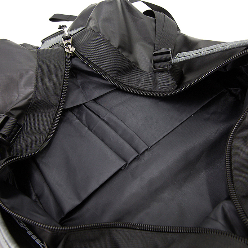 19SA-7847M glat nylonmateriale sportsbagage, holdbar nylon duffle taske