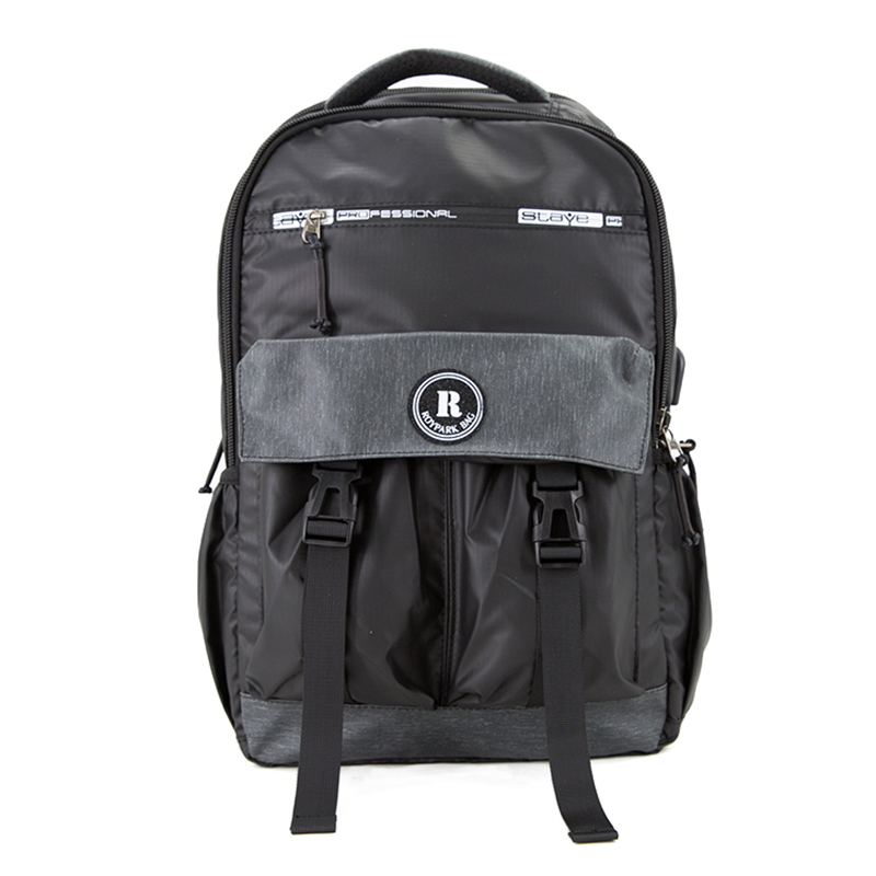 19SA-7846M sort letvægts OEM / ODM vandtæt multi-størrelse bærbar skole rygsæk taske