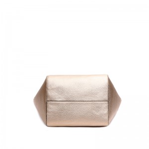 HD0827 - Personligt tilpasset dobbelt-sidet PU-læder-taske med metalglans