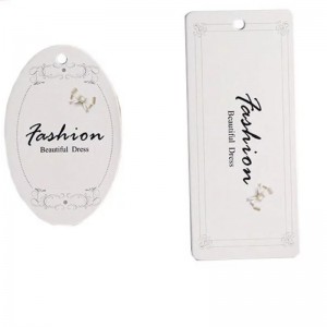 Creative Fashion Beklædnings etiket hangtag Skræddersyet 04