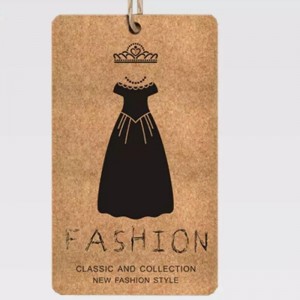 Creative Fashion Beklædnings etiket hangtag Skræddersyet 5