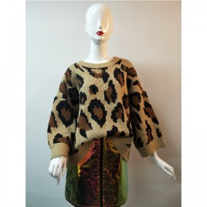 DAMES 'PRINTED WIDE-CUFFS JUMPER RLWS0008F