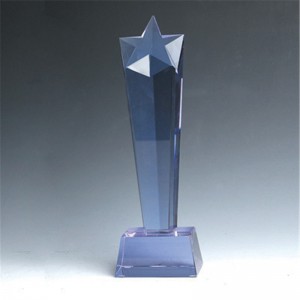 Stjerneform afskåret krystaltrofæ