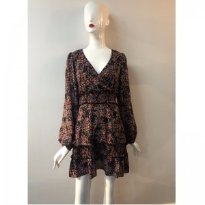 V-HALS FLORA PRINT KLÆR JLWD0014