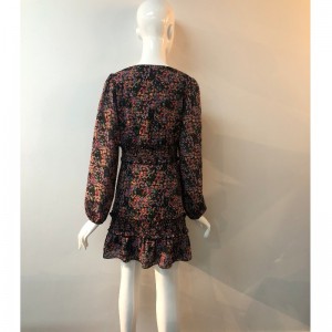 V-HALS FLORA PRINT KLÆR JLWD0014