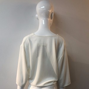 WHITE TIE FRONT BLOUSE JLWB0004