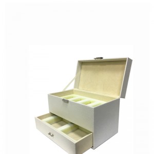 Engros tilpasset lille læder luksussmykker gaveæske