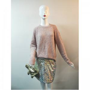 PINK RUND-HALSJUMPER RLWS0016F