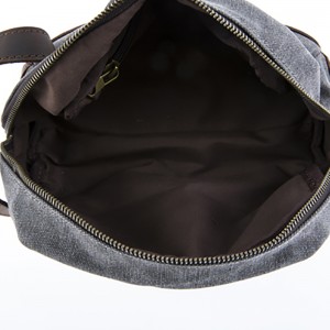 18SC-6777M fabriks nyt design af kosmetisk taske af høj kvalitet lærredsarrangør med skør hesteskind