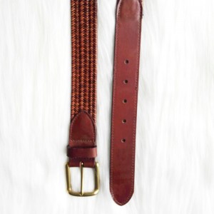 HD0827 - Engros flettet læderrem i vestlig cowboy-stil